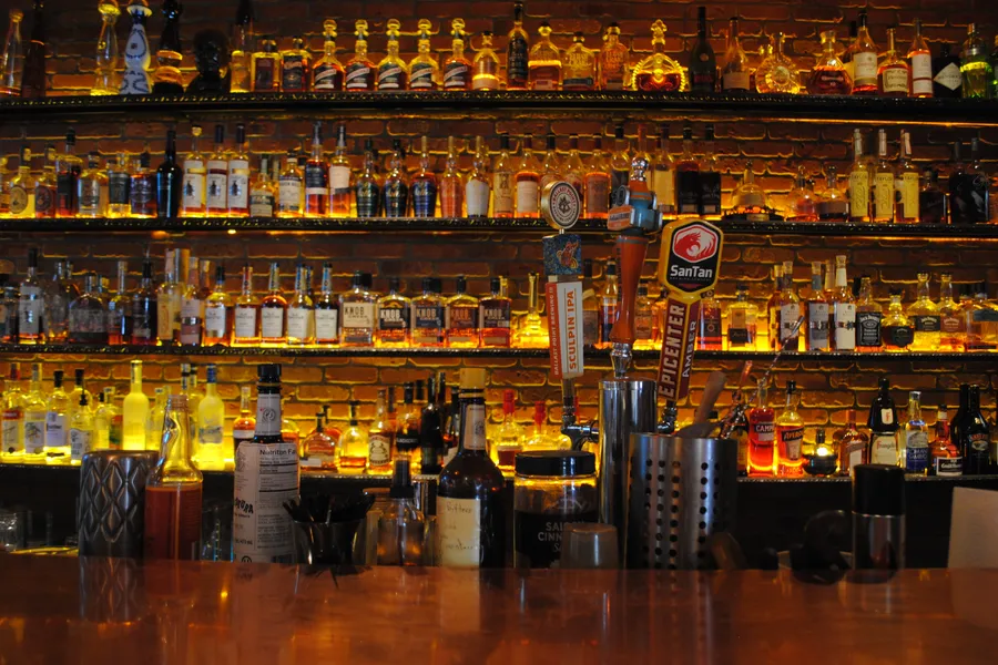 Churchill's Phoenix bar — beers on draft