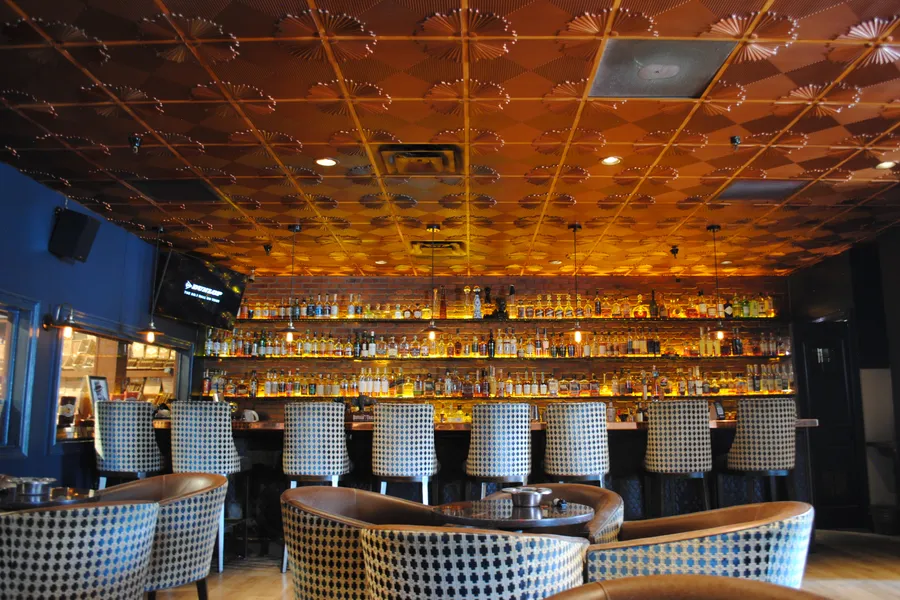 Churchill's Phoenix cigar lounge interior